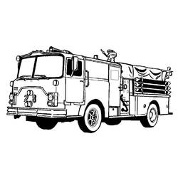 ぬりえページ: 消防車 (交通機関) #135792 - 無料の印刷可能なぬりえページ