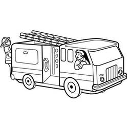 ぬりえページ: 消防車 (交通機関) #135803 - 無料の印刷可能なぬりえページ