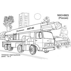 ぬりえページ: 消防車 (交通機関) #135809 - 無料の印刷可能なぬりえページ