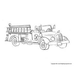 ぬりえページ: 消防車 (交通機関) #135819 - 無料の印刷可能なぬりえページ