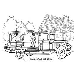 ぬりえページ: 消防車 (交通機関) #135835 - 無料の印刷可能なぬりえページ