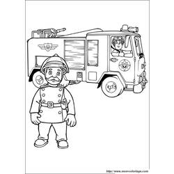 ぬりえページ: 消防車 (交通機関) #135862 - 無料の印刷可能なぬりえページ