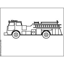 ぬりえページ: 消防車 (交通機関) #135886 - 無料の印刷可能なぬりえページ
