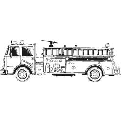 ぬりえページ: 消防車 (交通機関) #135896 - 無料の印刷可能なぬりえページ
