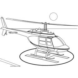 ぬりえページ: ヘリコプター (交通機関) #136031 - 無料の印刷可能なぬりえページ