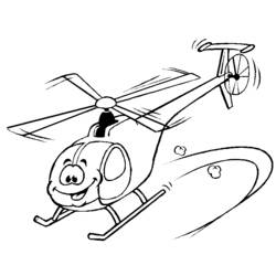 ぬりえページ: ヘリコプター (交通機関) #136032 - 無料の印刷可能なぬりえページ