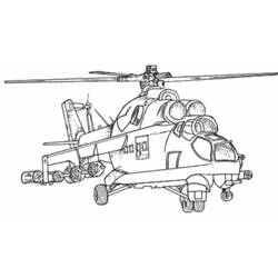 ぬりえページ: ヘリコプター (交通機関) #136037 - 無料の印刷可能なぬりえページ