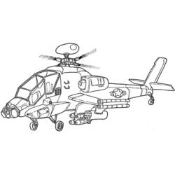 ぬりえページ: ヘリコプター (交通機関) #136040 - 無料の印刷可能なぬりえページ
