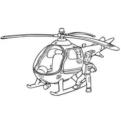 ぬりえページ: ヘリコプター (交通機関) #136041 - 無料の印刷可能なぬりえページ