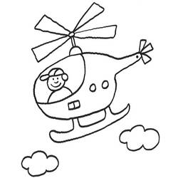 ぬりえページ: ヘリコプター (交通機関) #136044 - 無料の印刷可能なぬりえページ