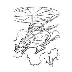 ぬりえページ: ヘリコプター (交通機関) #136052 - 無料の印刷可能なぬりえページ