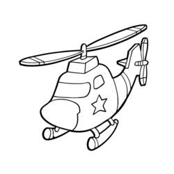 ぬりえページ: ヘリコプター (交通機関) #136063 - 無料の印刷可能なぬりえページ