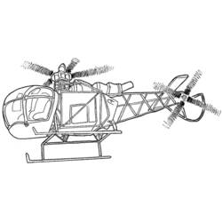 ぬりえページ: ヘリコプター (交通機関) #136076 - 無料の印刷可能なぬりえページ