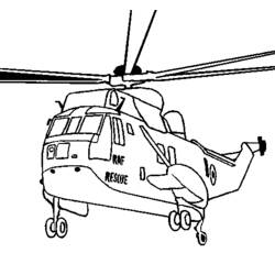 ぬりえページ: ヘリコプター (交通機関) #136078 - 無料の印刷可能なぬりえページ