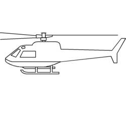 ぬりえページ: ヘリコプター (交通機関) #136079 - 無料の印刷可能なぬりえページ