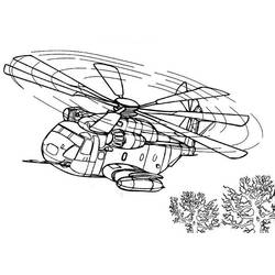 ぬりえページ: ヘリコプター (交通機関) #136085 - 無料の印刷可能なぬりえページ