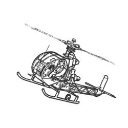 ぬりえページ: ヘリコプター (交通機関) #136093 - 無料の印刷可能なぬりえページ
