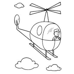 ぬりえページ: ヘリコプター (交通機関) #136095 - 無料の印刷可能なぬりえページ