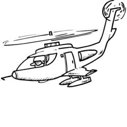 ぬりえページ: ヘリコプター (交通機関) #136099 - 無料の印刷可能なぬりえページ