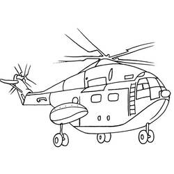 ぬりえページ: ヘリコプター (交通機関) #136101 - 無料の印刷可能なぬりえページ