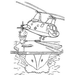 ぬりえページ: ヘリコプター (交通機関) #136105 - 無料の印刷可能なぬりえページ