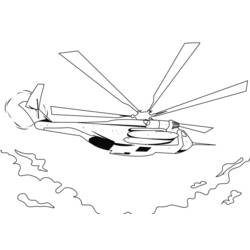 ぬりえページ: ヘリコプター (交通機関) #136113 - 無料の印刷可能なぬりえページ