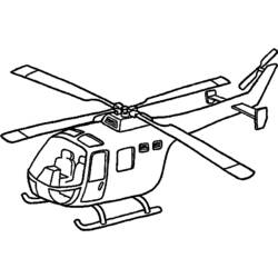ぬりえ: ヘリコプター - 無料の印刷可能なぬりえページ