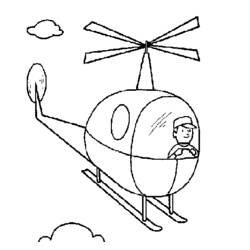ぬりえページ: ヘリコプター (交通機関) #136121 - 無料の印刷可能なぬりえページ