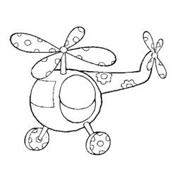 ぬりえページ: ヘリコプター (交通機関) #136122 - 無料の印刷可能なぬりえページ