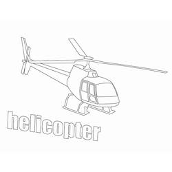 ぬりえページ: ヘリコプター (交通機関) #136123 - 無料の印刷可能なぬりえページ