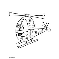 ぬりえページ: ヘリコプター (交通機関) #136128 - 無料の印刷可能なぬりえページ