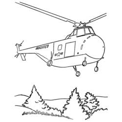 ぬりえページ: ヘリコプター (交通機関) #136135 - 無料の印刷可能なぬりえページ