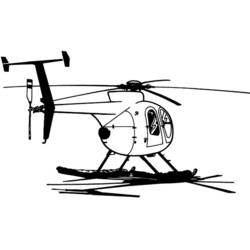 ぬりえページ: ヘリコプター (交通機関) #136139 - 無料の印刷可能なぬりえページ