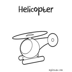 ぬりえページ: ヘリコプター (交通機関) #136140 - 無料の印刷可能なぬりえページ