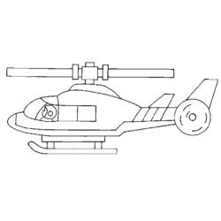 ぬりえページ: ヘリコプター (交通機関) #136142 - 無料の印刷可能なぬりえページ