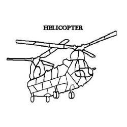 ぬりえページ: ヘリコプター (交通機関) #136150 - 無料の印刷可能なぬりえページ