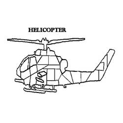 ぬりえページ: ヘリコプター (交通機関) #136154 - 無料の印刷可能なぬりえページ