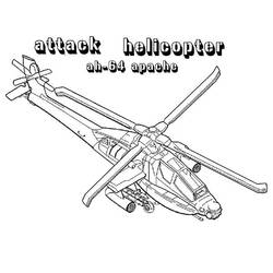 ぬりえページ: ヘリコプター (交通機関) #136180 - 無料の印刷可能なぬりえページ