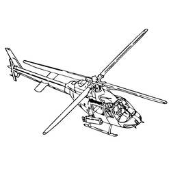 ぬりえページ: ヘリコプター (交通機関) #136199 - 無料の印刷可能なぬりえページ