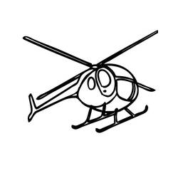 ぬりえページ: ヘリコプター (交通機関) #136213 - 無料の印刷可能なぬりえページ