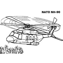 ぬりえページ: ヘリコプター (交通機関) #136225 - 無料の印刷可能なぬりえページ
