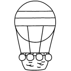 ぬりえページ: 熱気球 (交通機関) #134585 - 無料の印刷可能なぬりえページ