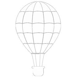 ぬりえページ: 熱気球 (交通機関) #134586 - 無料の印刷可能なぬりえページ