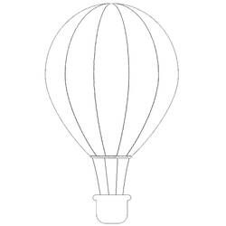 ぬりえページ: 熱気球 (交通機関) #134587 - 無料の印刷可能なぬりえページ