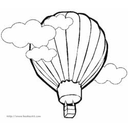 ぬりえページ: 熱気球 (交通機関) #134588 - 無料の印刷可能なぬりえページ