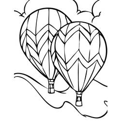 ぬりえページ: 熱気球 (交通機関) #134589 - 無料の印刷可能なぬりえページ