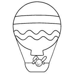 ぬりえページ: 熱気球 (交通機関) #134590 - 無料の印刷可能なぬりえページ