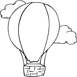 ぬりえページ: 熱気球 (交通機関) #134592 - 無料の印刷可能なぬりえページ