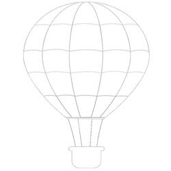 ぬりえページ: 熱気球 (交通機関) #134593 - 無料の印刷可能なぬりえページ
