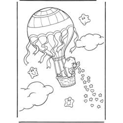 ぬりえページ: 熱気球 (交通機関) #134595 - 無料の印刷可能なぬりえページ